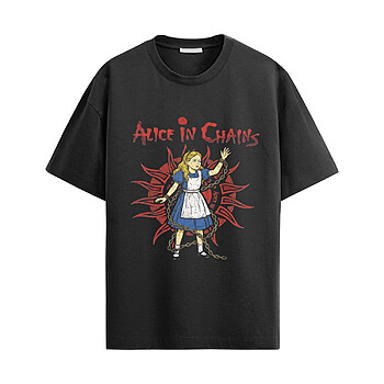 Alternative view of Alice In Chains Shirt – Dark Grunge Band Graphic Tee