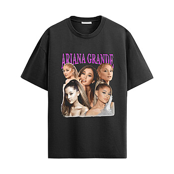 ariana grande shirt with vintage fan graphic music tee
