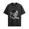 billie eilish shirt portrait graphic printed on black fan tee shirt