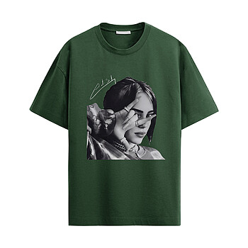 Alternative view of Billie Eilish Shirt – Portrait Graphic Fan Tee