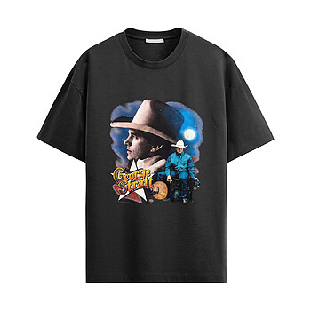 Alternative view of George Strait Shirt – Classic Country King Fan Tee